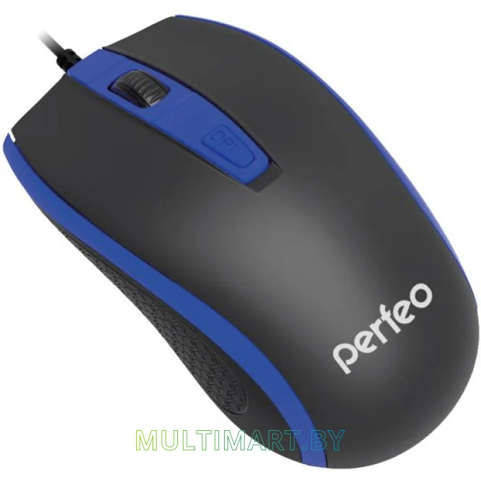 Мышь Perfeo PF-383-OP Profil (черный/синий)
